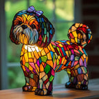 Elina's Handmade Mosaic Dog Lamp