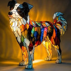 Elina's Handmade Mosaic Dog Lamp