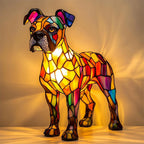 Elina's Handmade Mosaic Dog Lamp