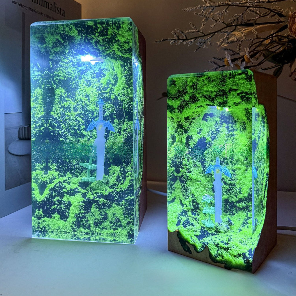 Resin Decoration Lamp with Floral Design