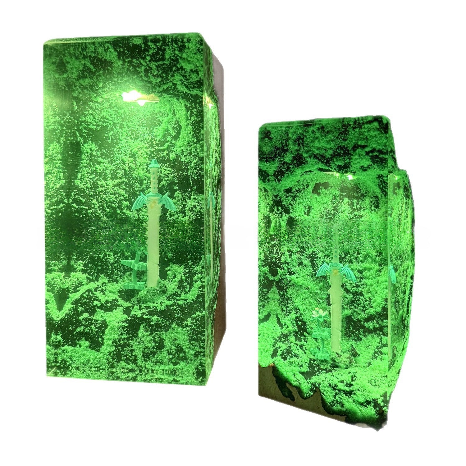 Resin Decoration Lamp with Floral Design
