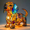 Elina's Handmade Mosaic Dog Lamp