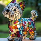 Elina's Handmade Mosaic Dog Lamp